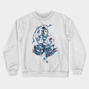 Rama Thai Traditional Classical Dancer Illustration Crewneck Sweatshirt